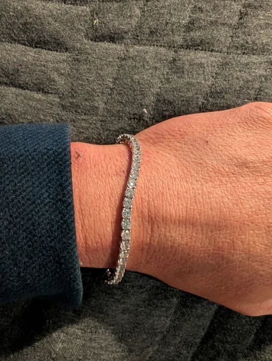 Tennis 4mm Bracelet Steel review photo 8