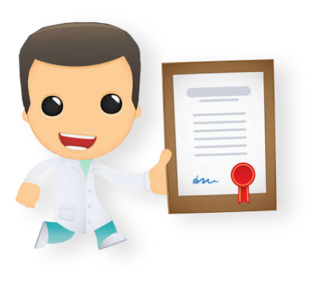 изображение лаборант с документом в руке