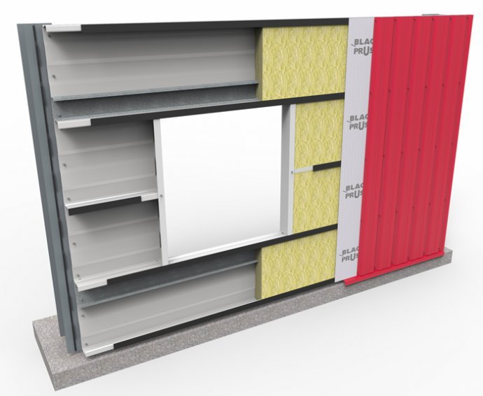 Установка віконної рами в стінову касету