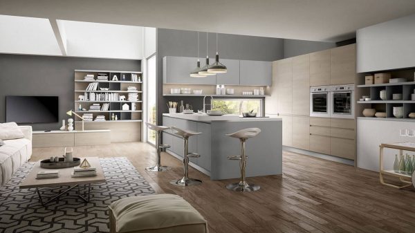 планировка кухни мебель