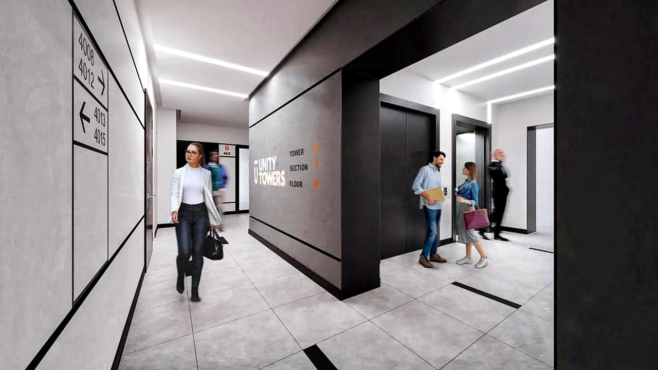 Лобі бізнес-центру Unity Offices