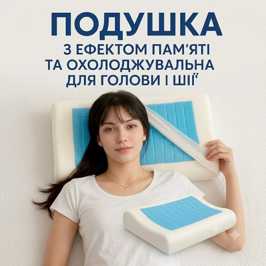Ортопедична гелева подушка фото 1