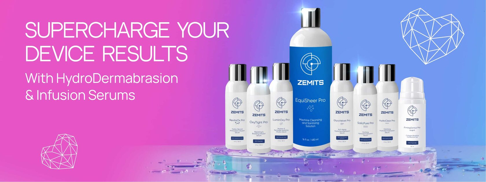 Zemits Verstand HD Pro High-Tech 8-in-1 HydroDiamond® Platform