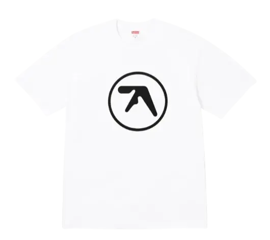 Купити білу футболку Aphex Twin Supreme з логотипом на грудях