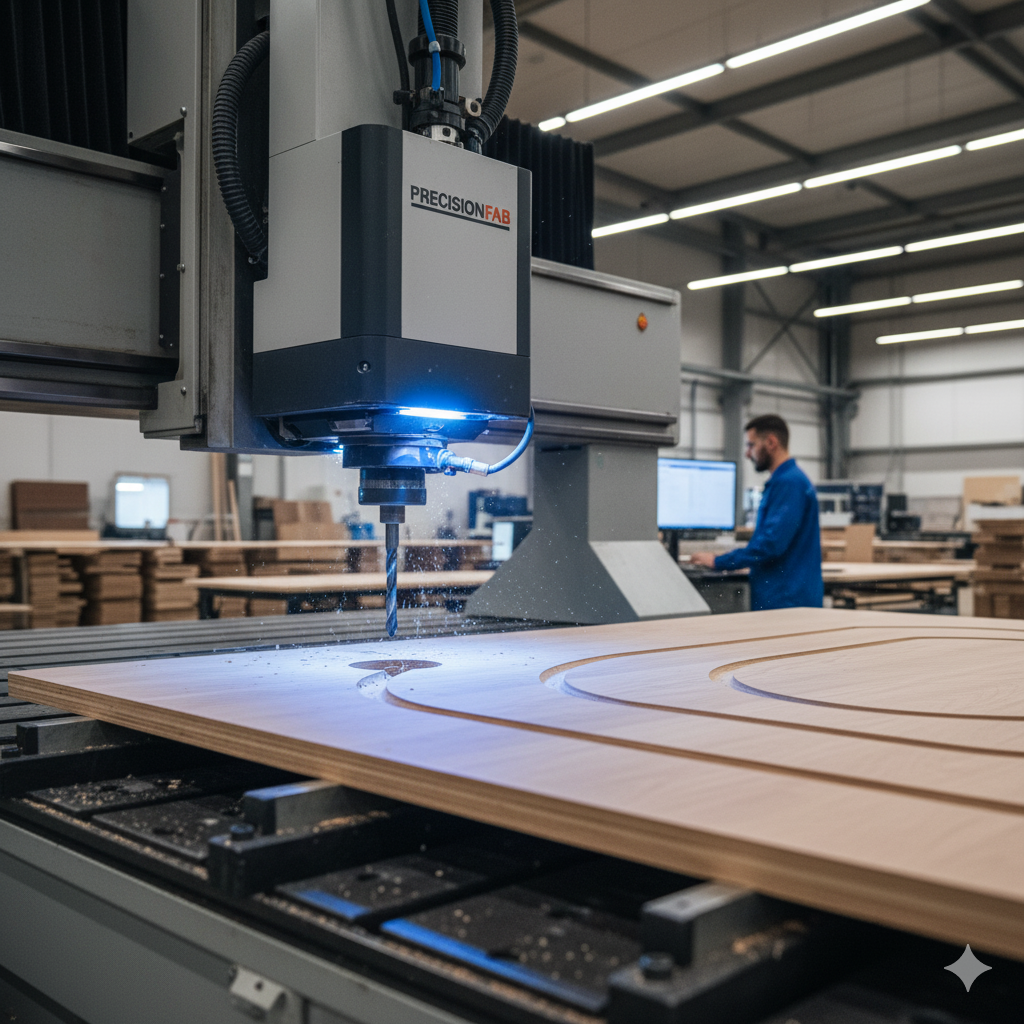 Accurate CNC drilling and routing