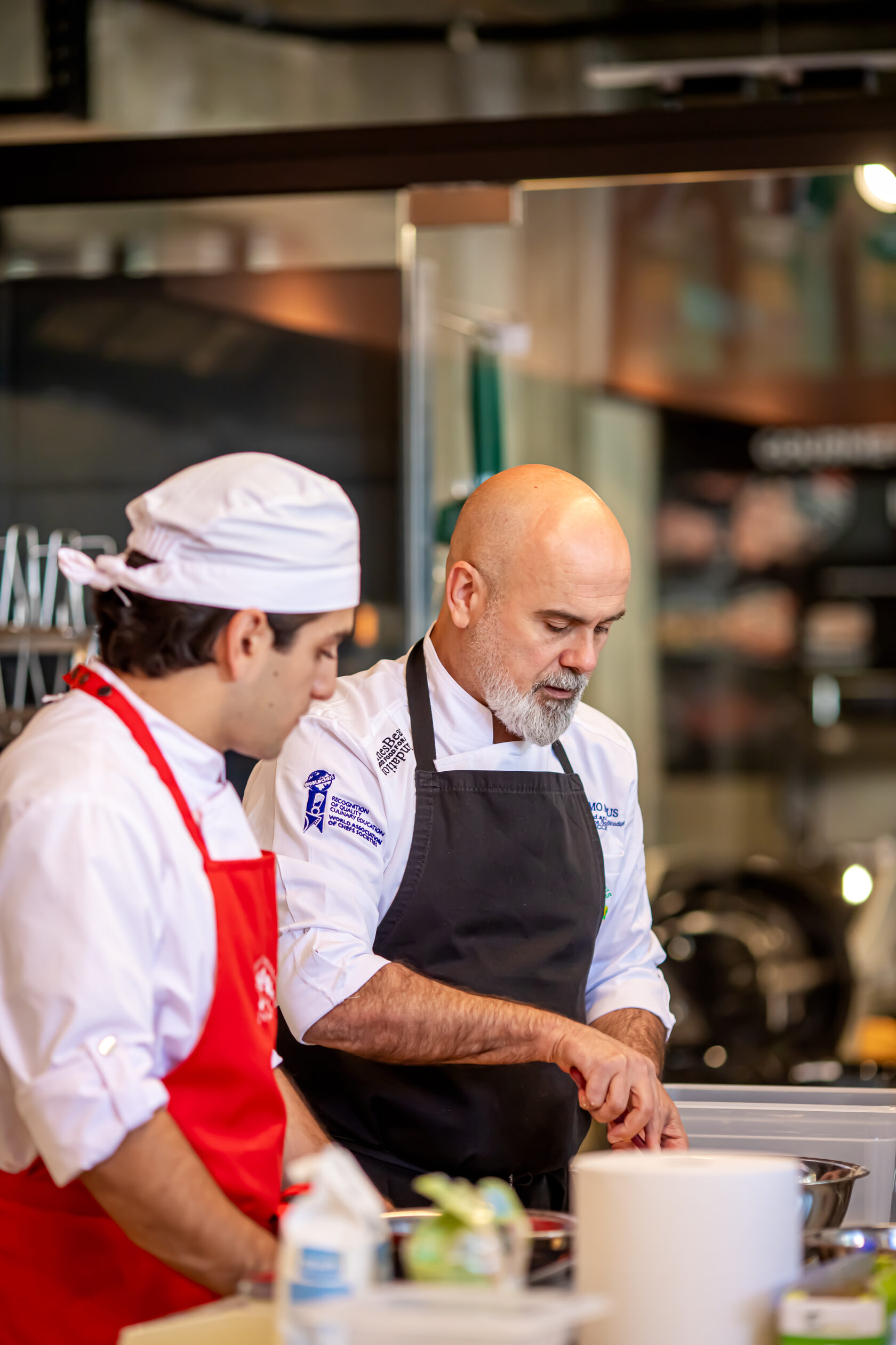 Cooking workshop led by an international chef