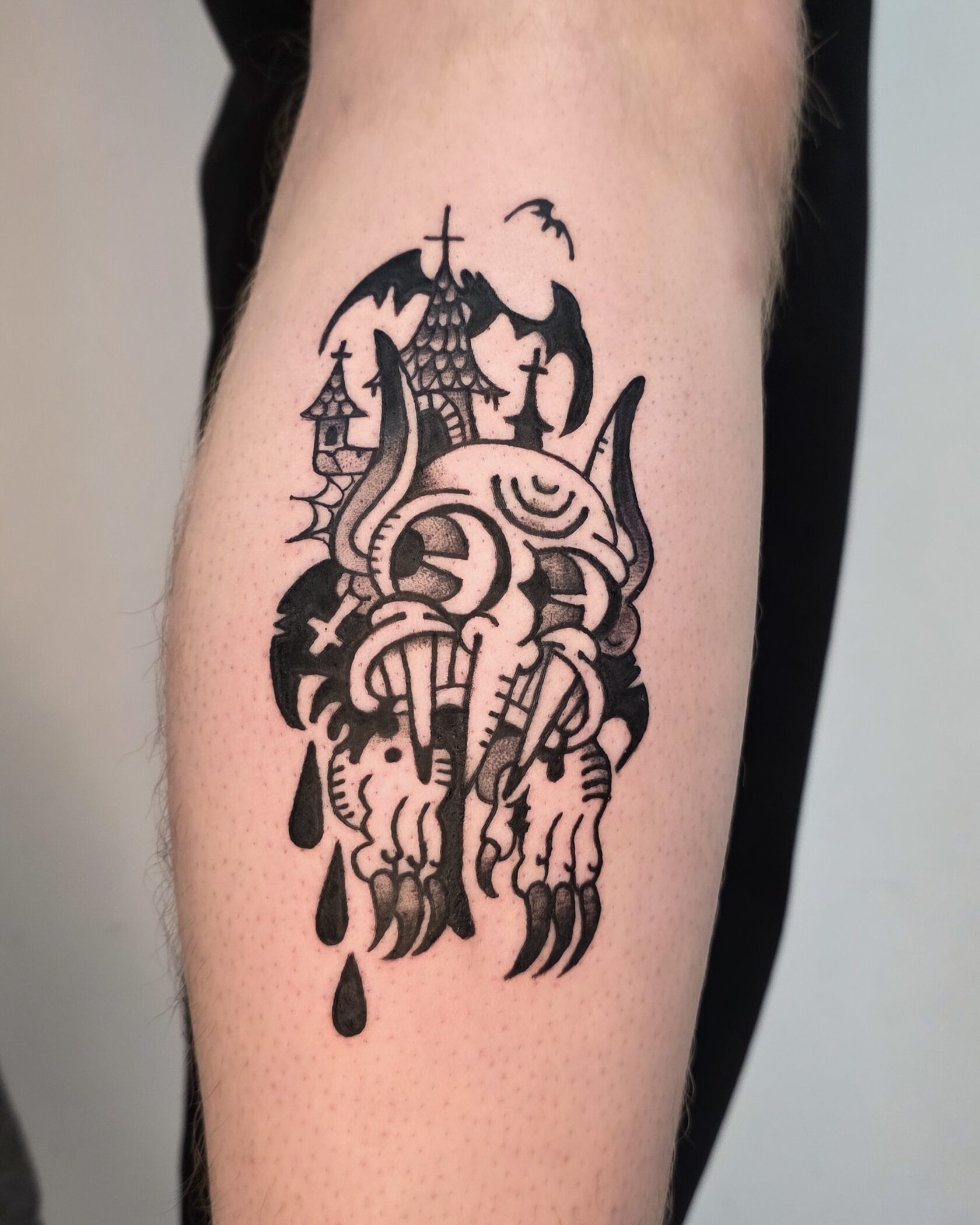 Работа ученика KAN TATTOO