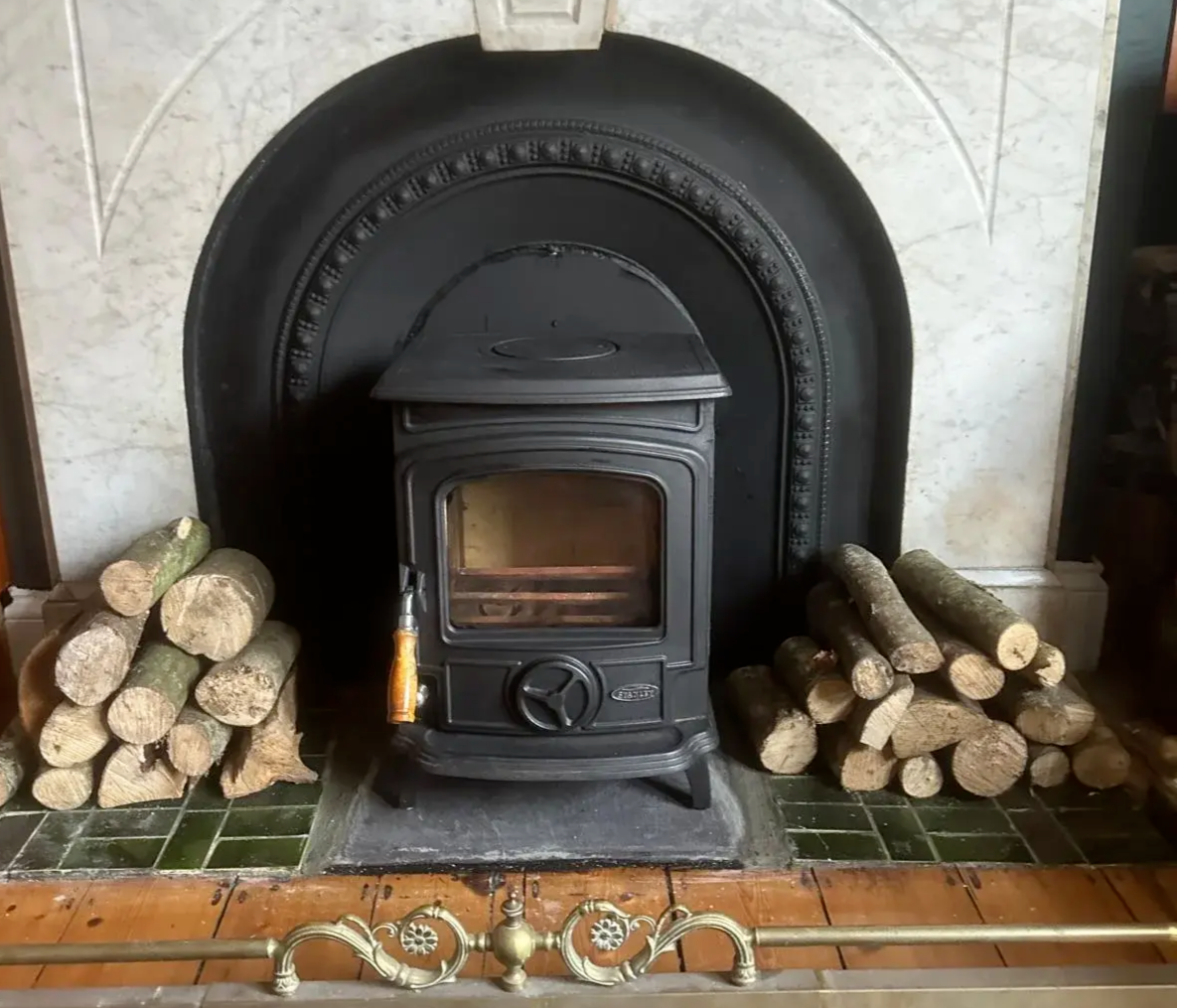 Fireplace internal cleaning