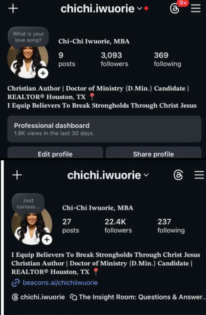 Chi Chi — 0 to 21,000 followers