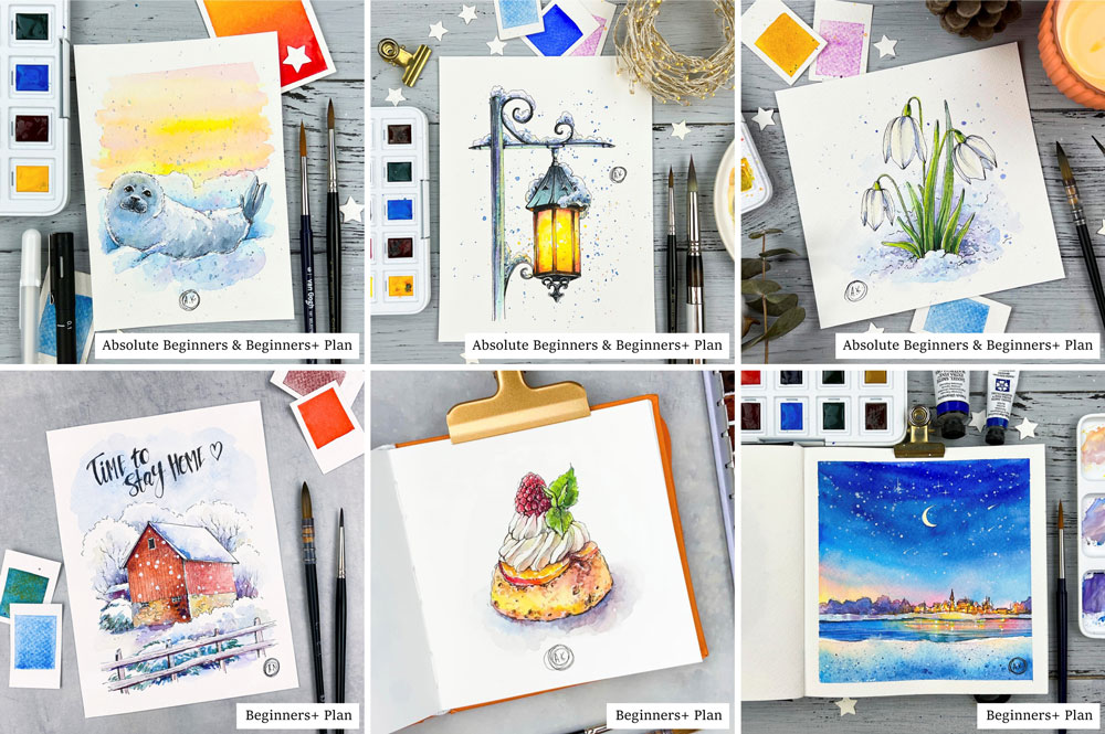Art tutorials subscription Dream & Draw Art School