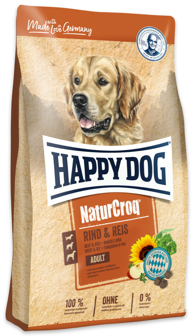 Happy Dog NaturCroq Rind&Reis 