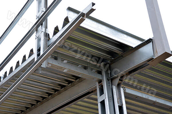 Застосування Σ-профілю в елементах каркаса БМЗ (колони, балки)