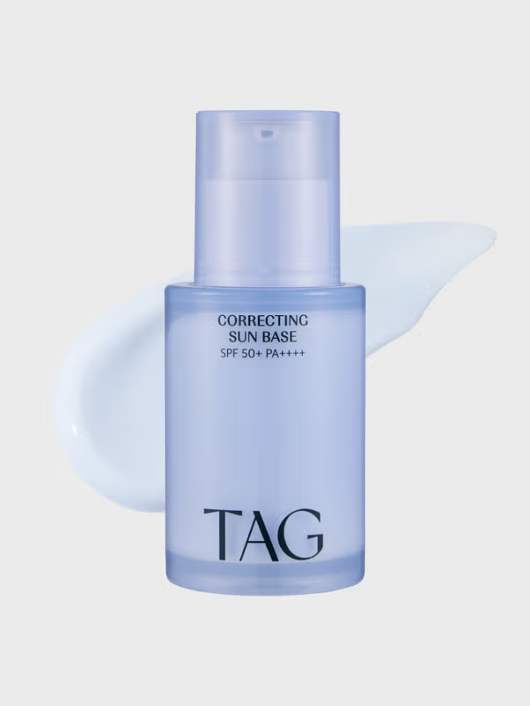 Корректирующая база под макияж TAG (03 Clear Blue) с SPF: корейское средство для нейтрализации желтизны и придания коже фарфоровой яркости