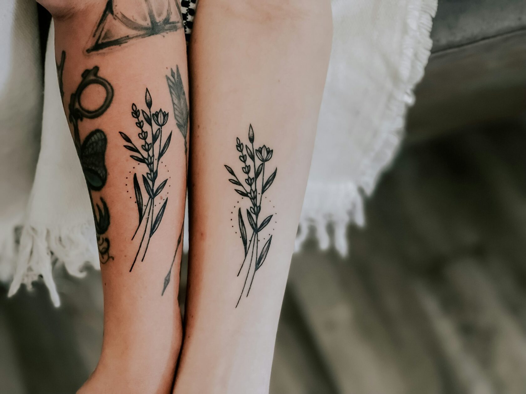 Floral tattoo example