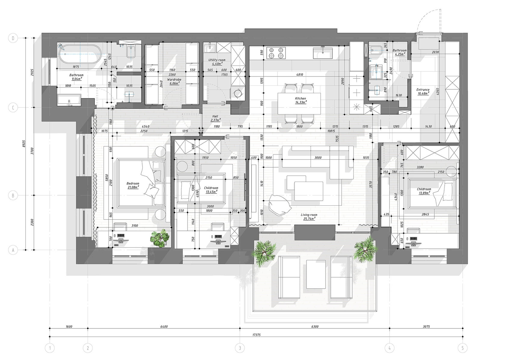 Дизайн интерьера - проект "R-Apartment" от DA-Design