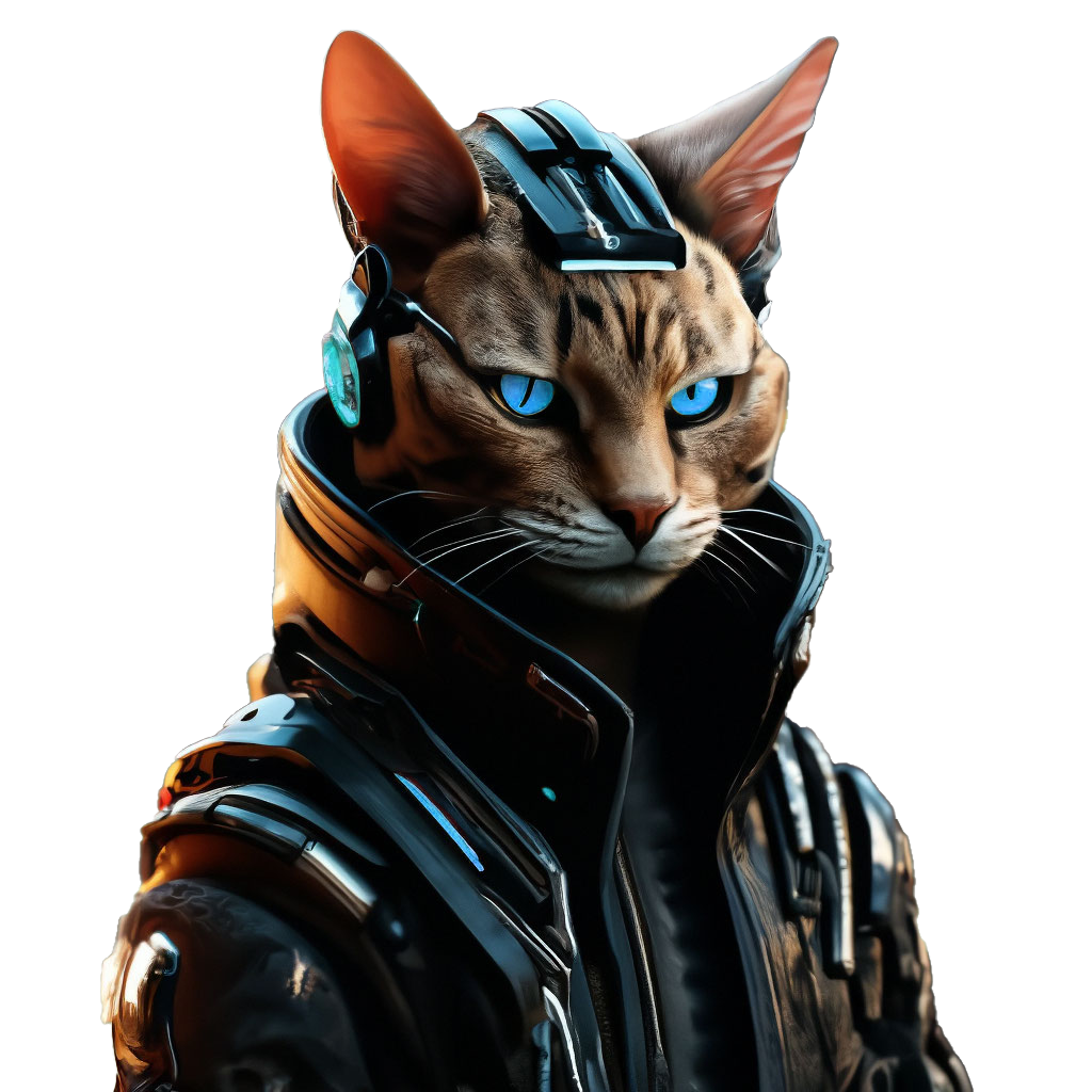 кот киберпанк - Разработка сайтов в Молдове и Приднестровье