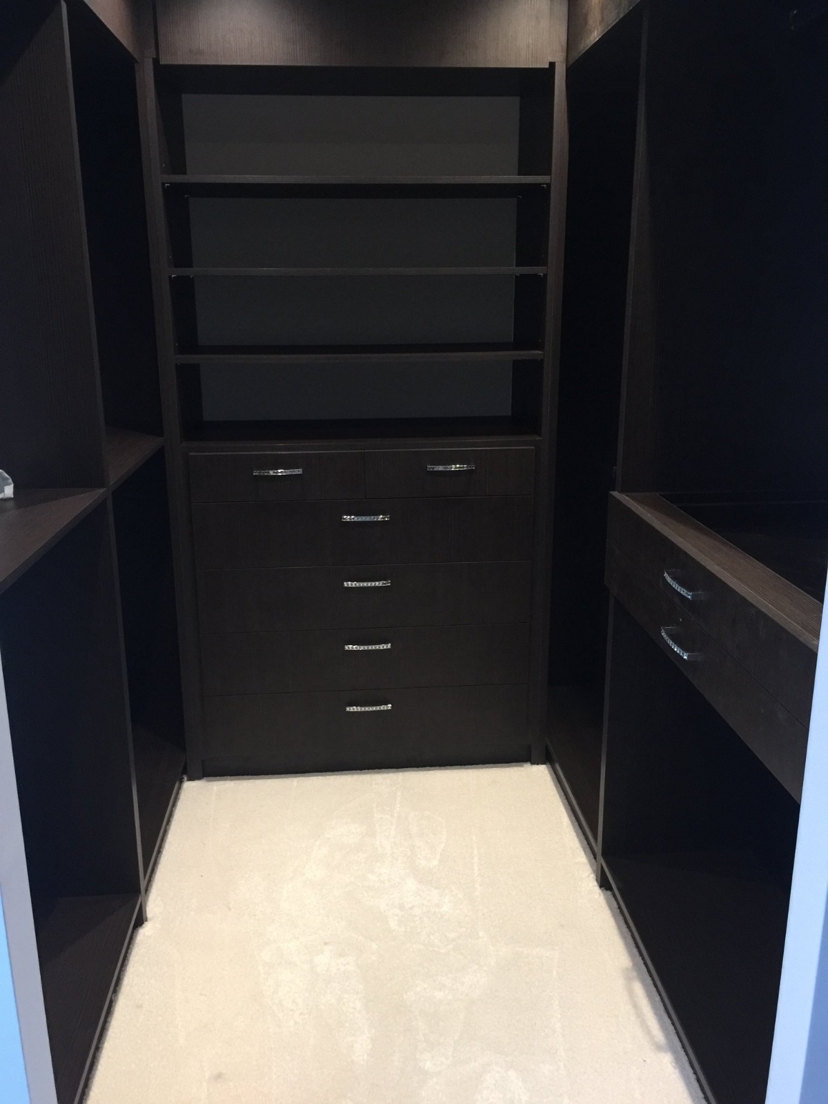 Luxurious walk-in wardrobe with ample storage