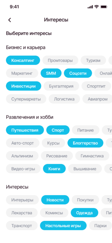 Схема сегментации TellUs