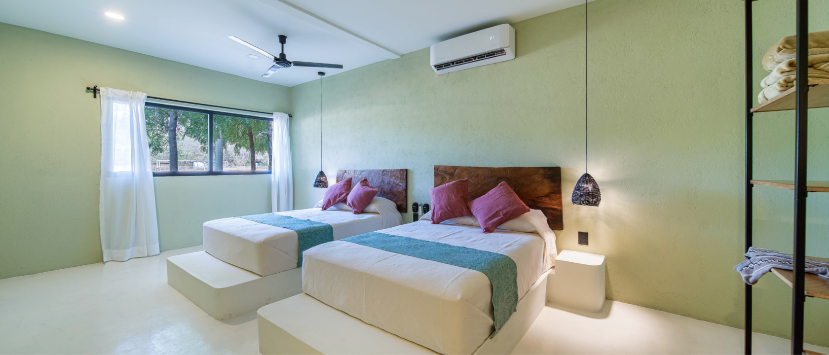 Habitacion doble con vista al deportivo - Hotel Bindani