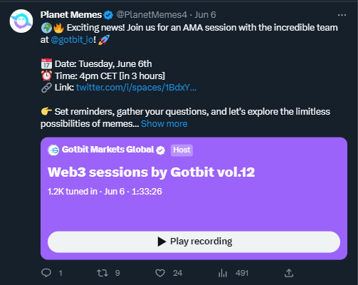 Planet Memes ama session