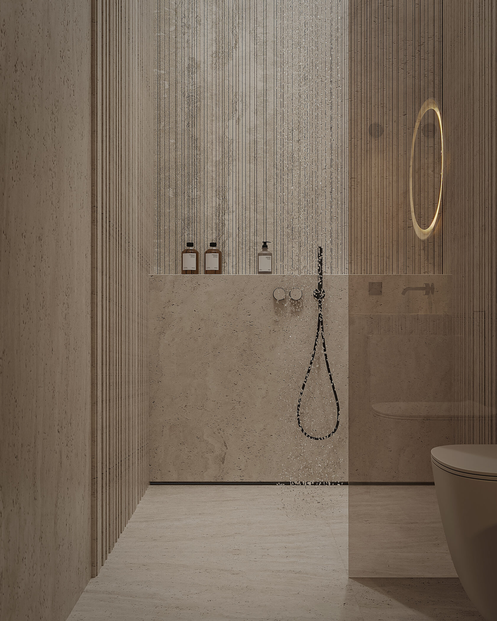 The interior of this three-story villa in Limassol — including a basement level with a wine room and home cinema — blends simplicity, scale, and refinement