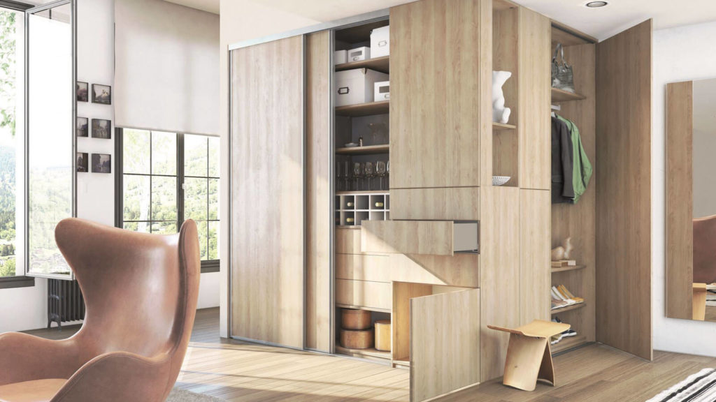 шкафы с распашными дверями на заказа