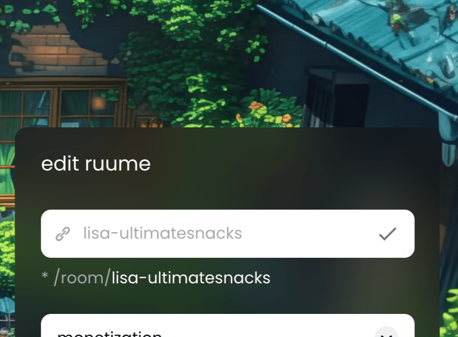 custom link feature in ruume