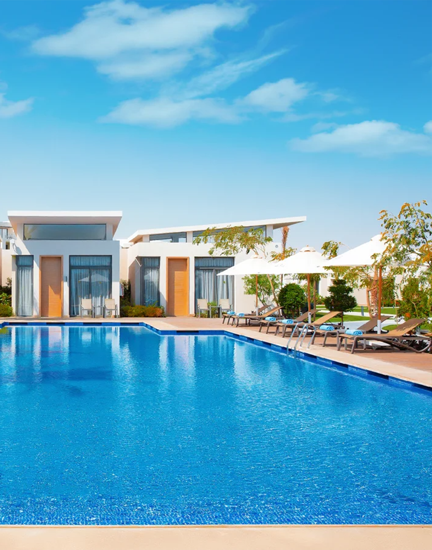 Modern pools in Dubai