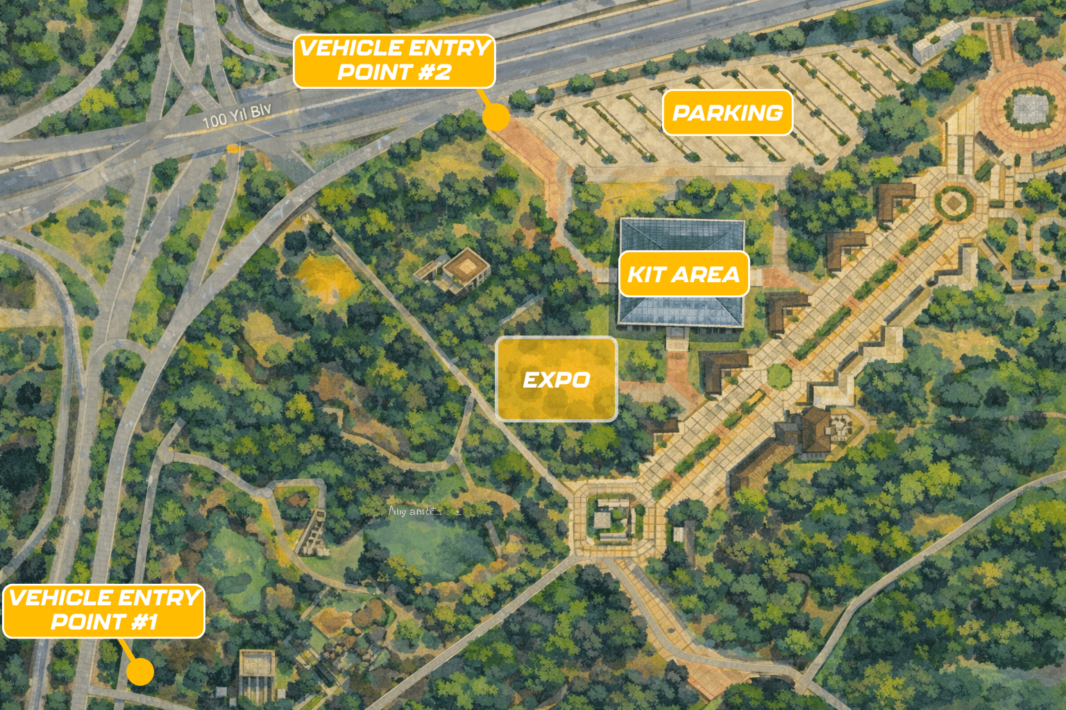 Runtalya Village / Expo map