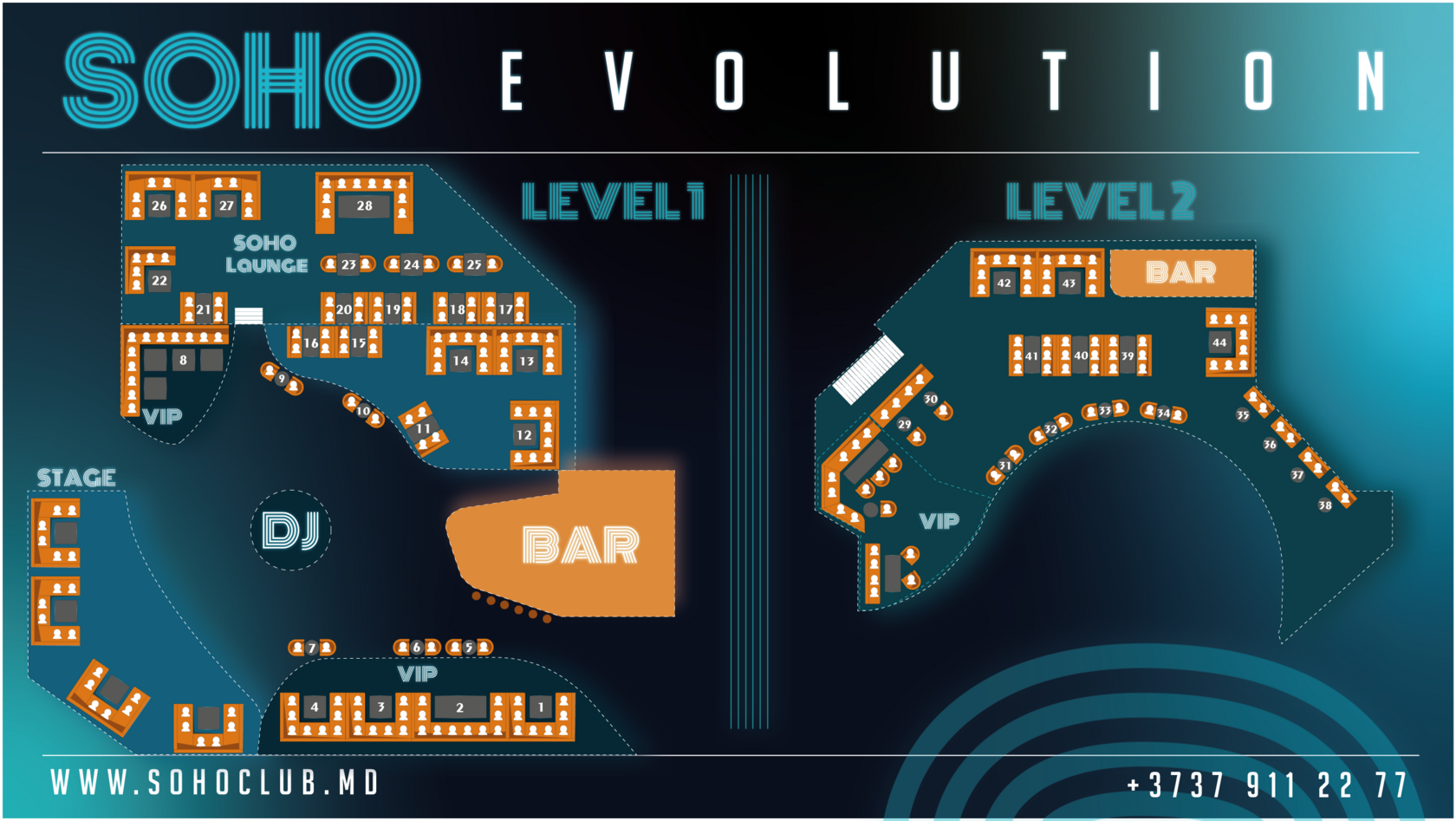 SOHO Evolution Night Club - ночной клуб мирового уровня в Кишинёве