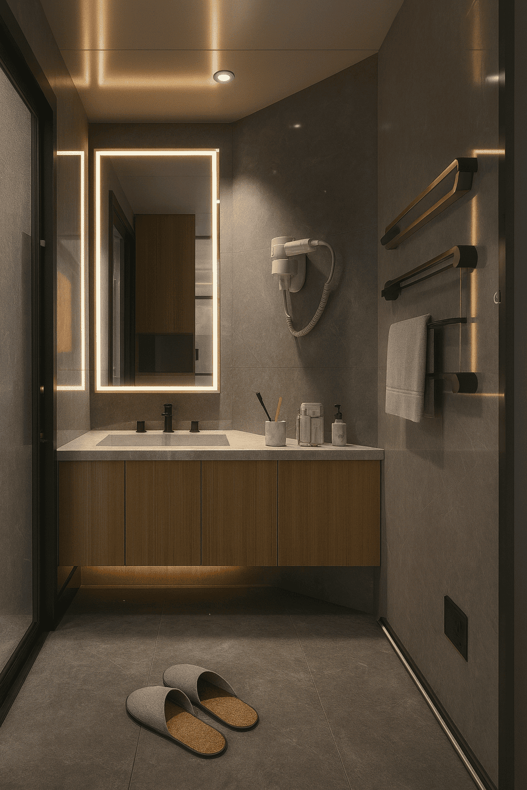 Open-concept studio layout inside a premium space house for Rusutsu vacation stays