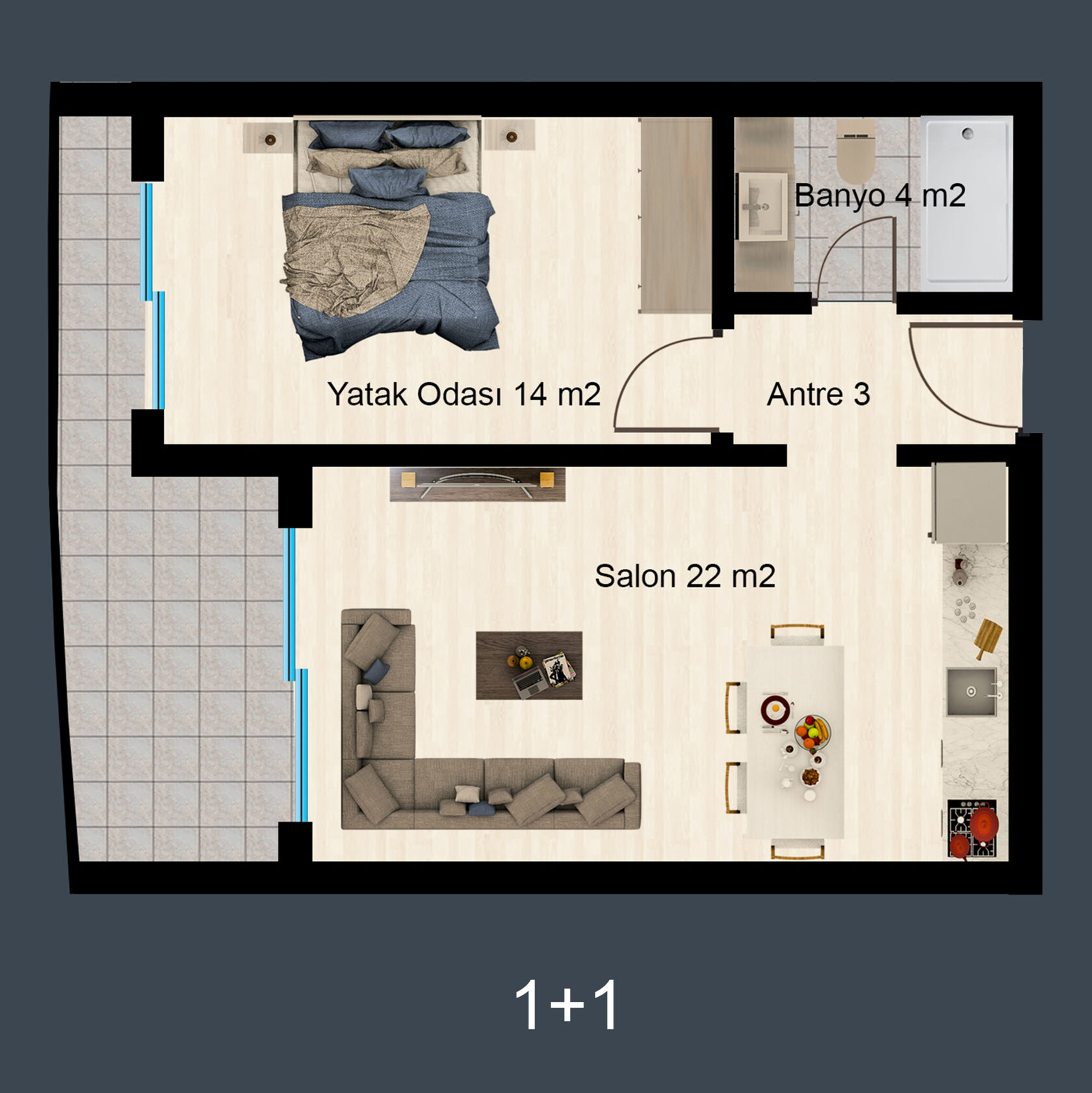 Жилой модуль в Ейска планировка