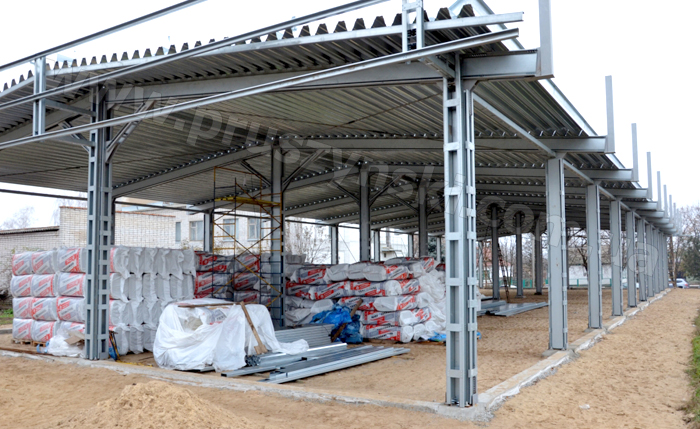 Каркас з легких сталевих тонкостінних Σ-профілів