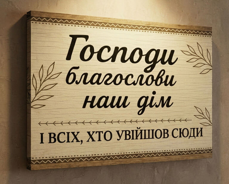 Картина Господи благослови наш дім