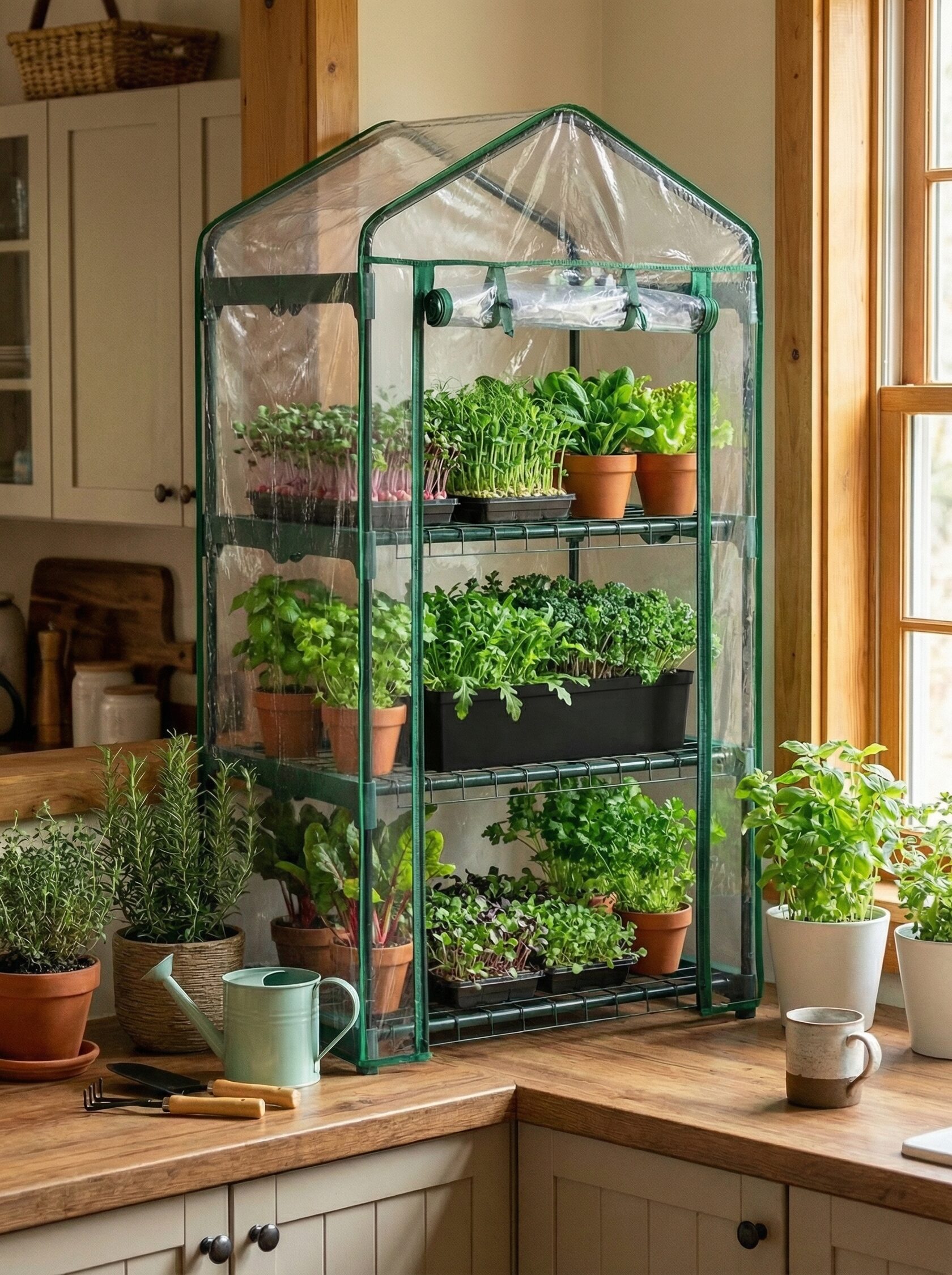Міні теплиця в інтер'єрі