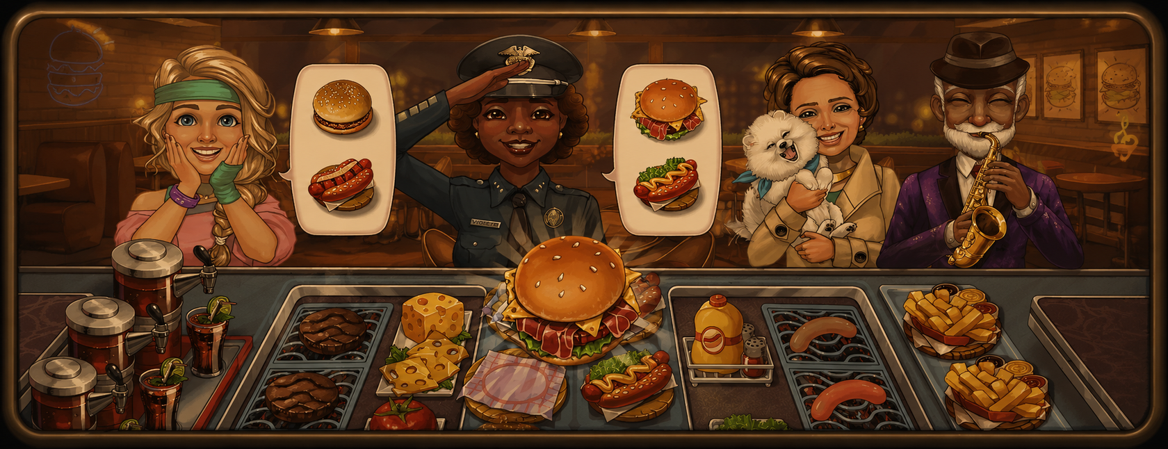 Игровой интерфейс Hell's Cooking