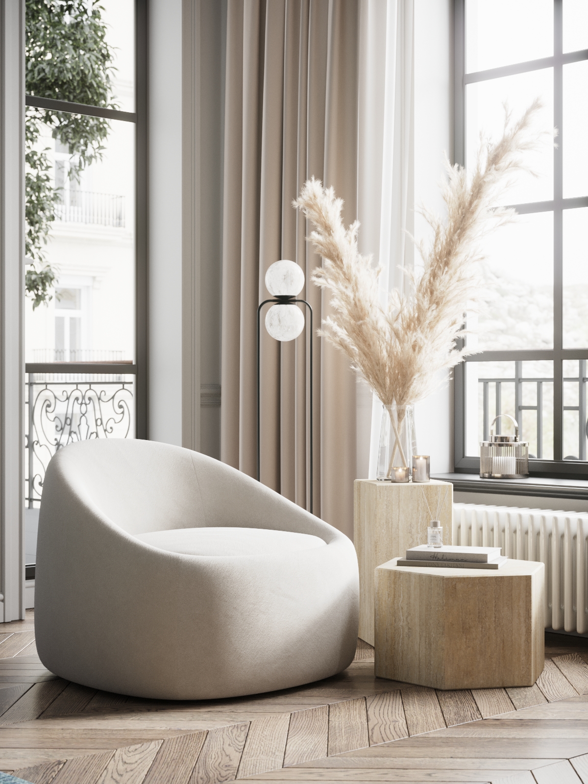 modern interior design visualization