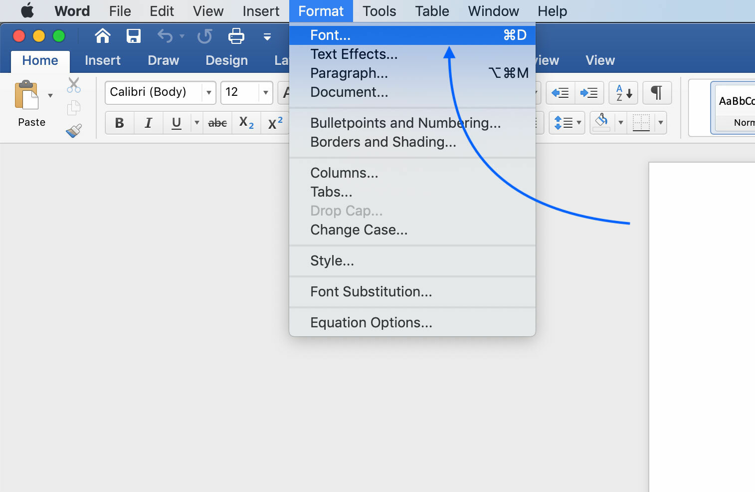 Ms Word: Opentype features - Format - font - advanced - ligaures
