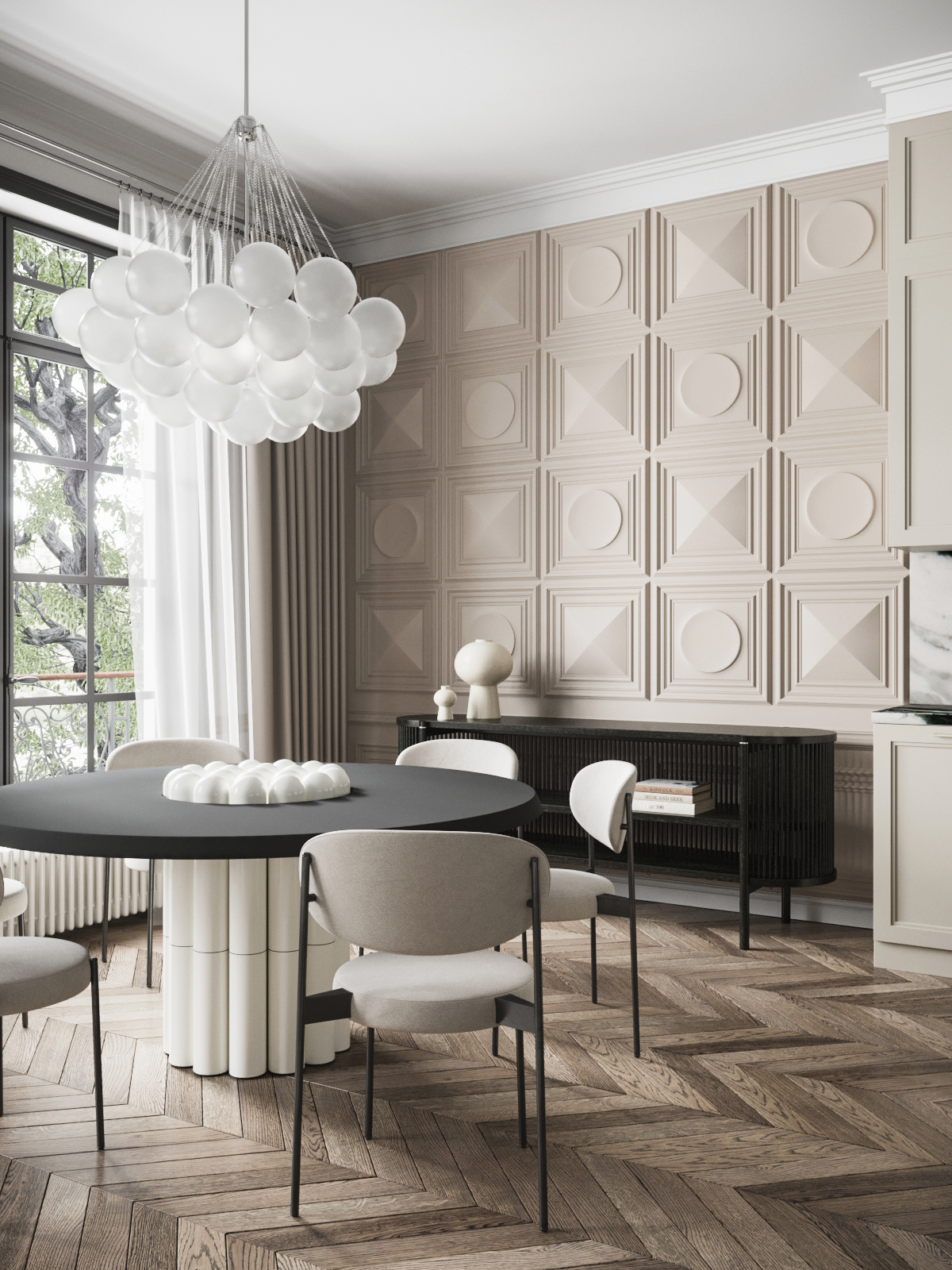 modern and luxury interior design visualization