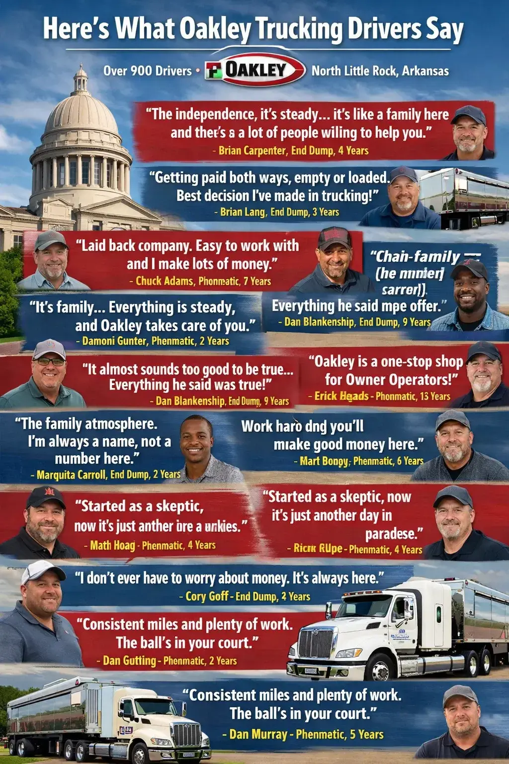 What Drivers Really Say About Oakley Trucking