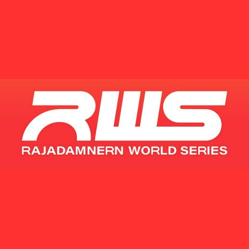 Official RWS Rajadamnern World Series Logo in red and white