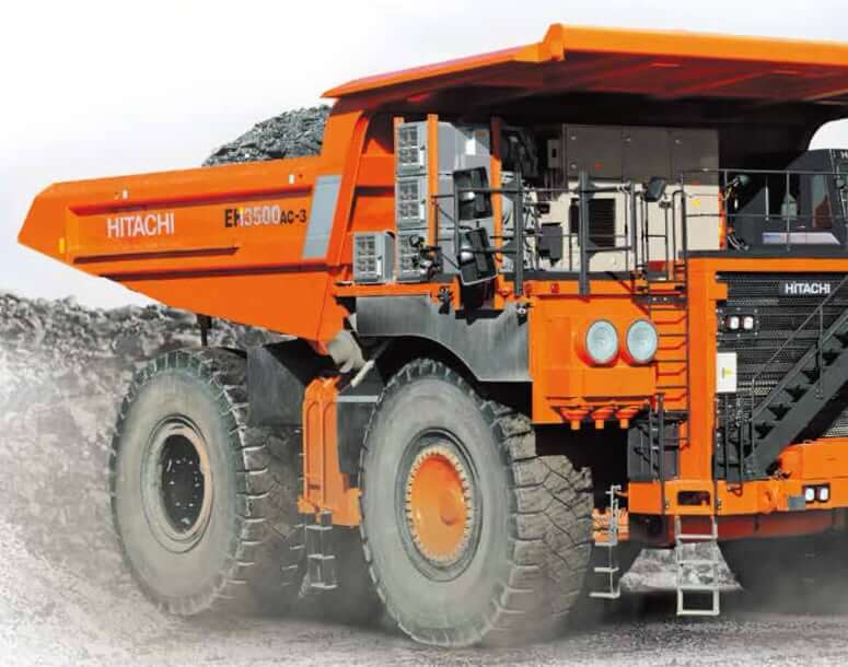 Hitachi EH3500 electric-drive mining haul truck — Hitachi EH3500 spare parts sourced by IWH from Turkey