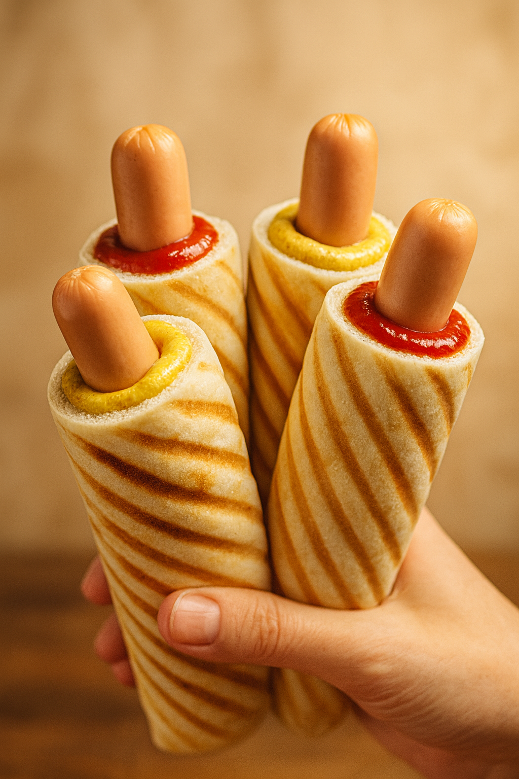 Хот-доги GoGrill из витой булочки на гриле