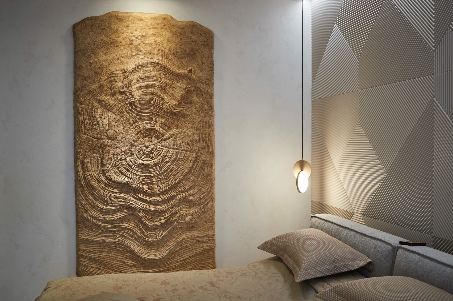 Gallery Exhibition Wood Wall Decor In the Stream of the Tree by Tor Design