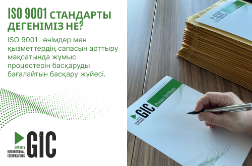 ISO 9001 стандарты дегеніміз не?