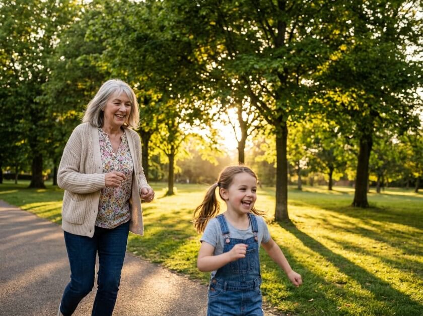 бабуся з онукою на кухні