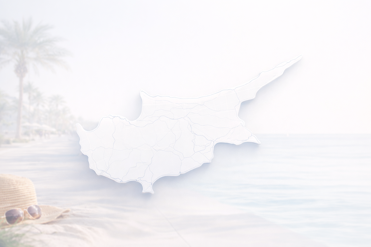 Карта районов Кипра