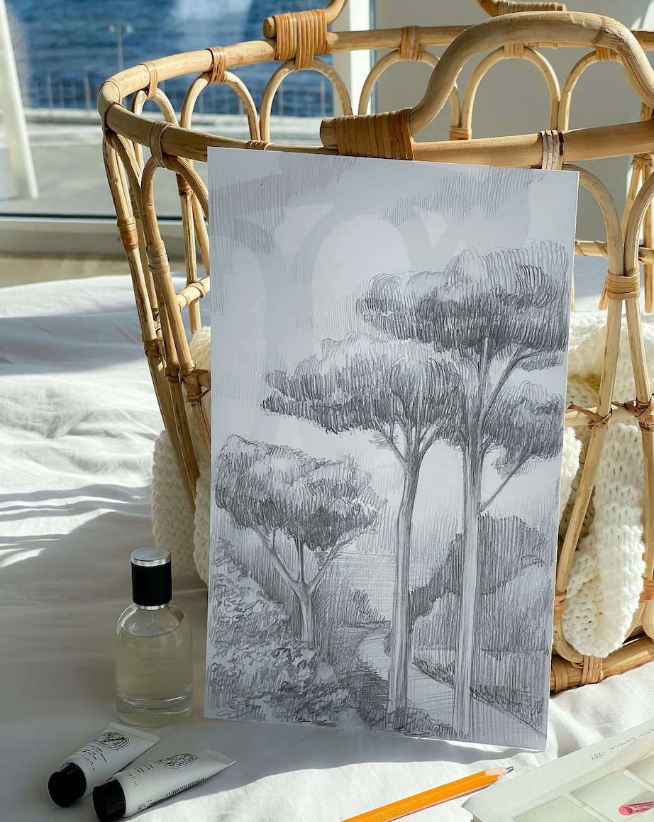 как рисовать деревья