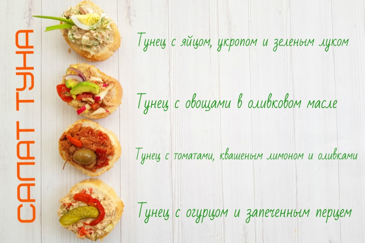 Салат Туна (Тунец) – 4 Вкусных Рецепта