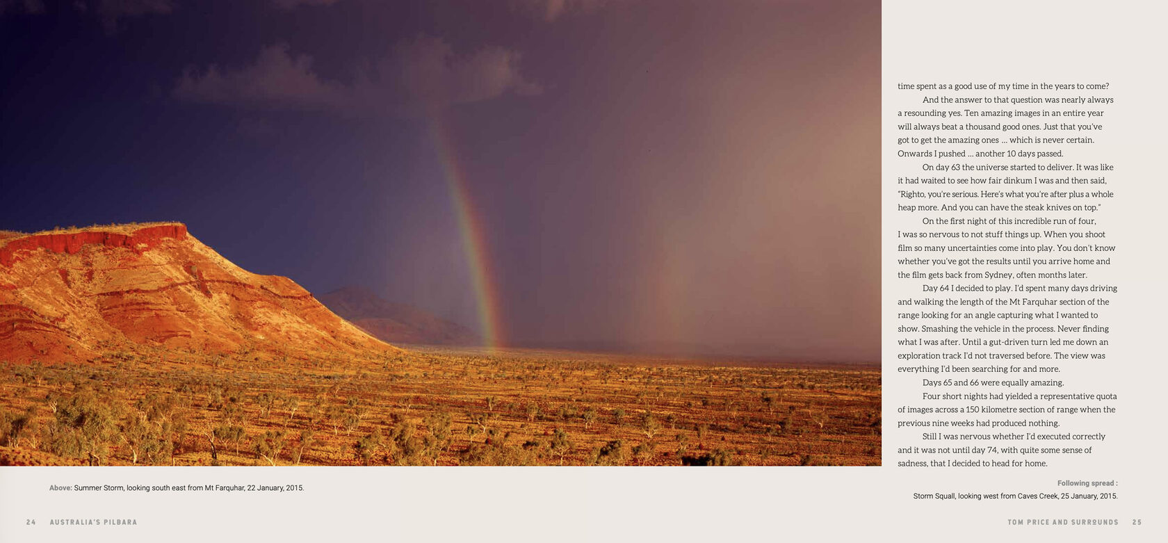 Interior spread — Australia's Pilbara, Hugh Brown
